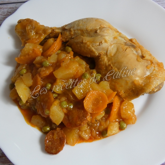 Poulet aux pommes de terre et chorizo21
