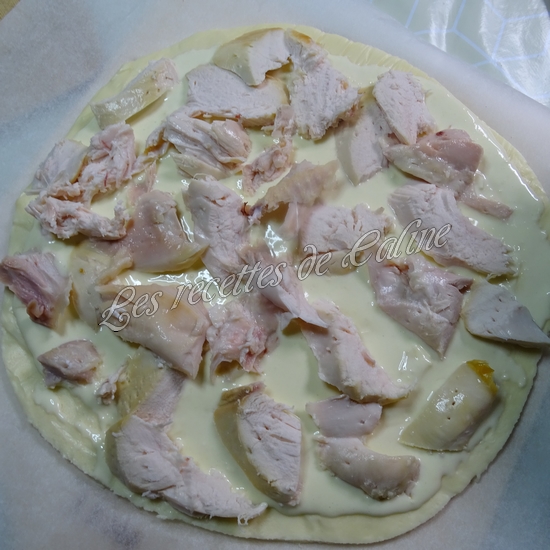 pizza à la crème de camembert et poulet04
