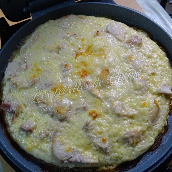 pizza à la crème de camembert et poulet08
