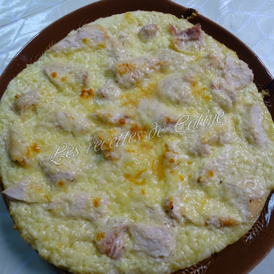 pizza à la crème de camembert et poulet09