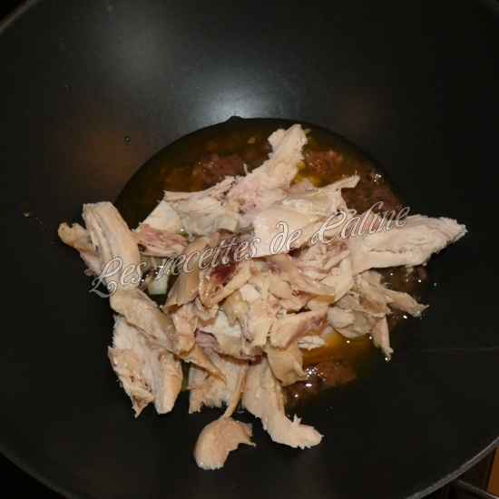 Spaghettis au poulet rôti09