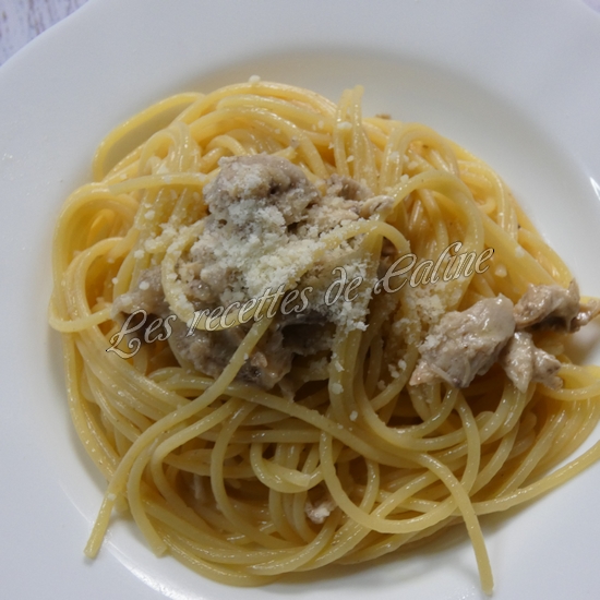 Spaghettis au poulet rôti17