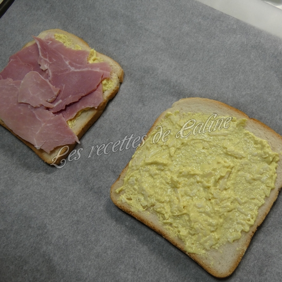 Croque-monsieur au jambon avec une crème de tomme & noix de muscade09