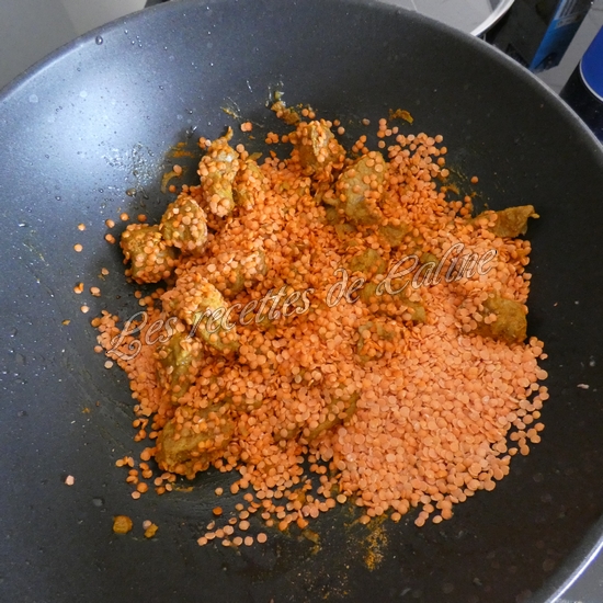 lentilles corail à l'indienne avec gigot003