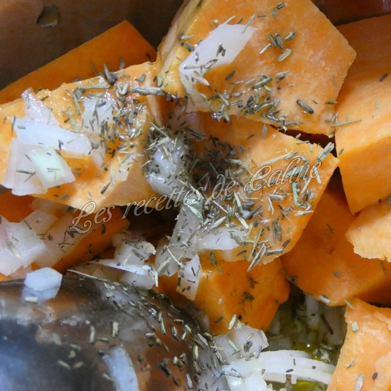 Dés de patate douce aux baies de timur09