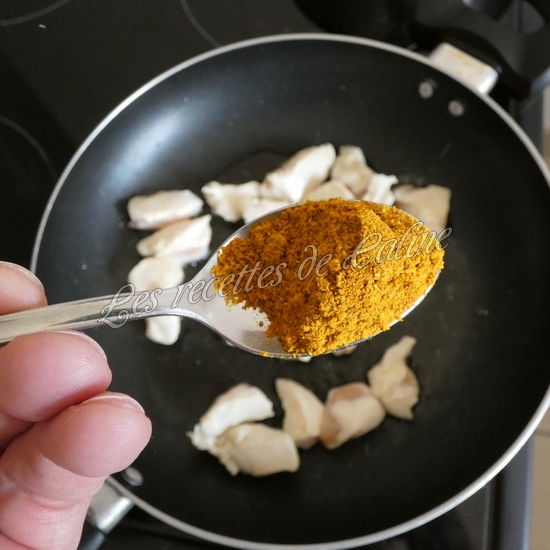 Salade de riz au poulet à l'indienne07