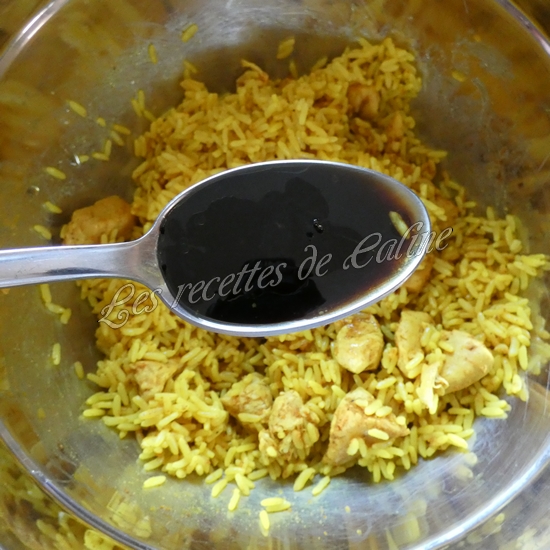 Salade de riz au poulet à l'indienne13