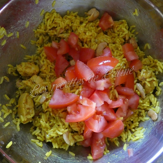 Salade de riz au poulet à l'indienne18