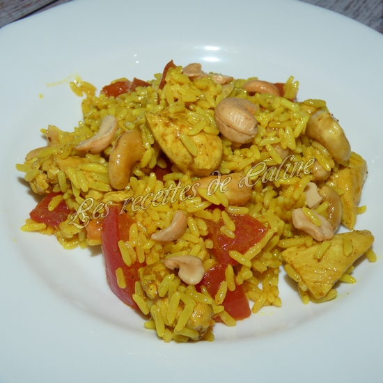 Salade de riz au poulet à l'indienne20