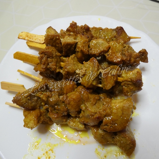 Brochettes de sauté de porc et sauce camembert12