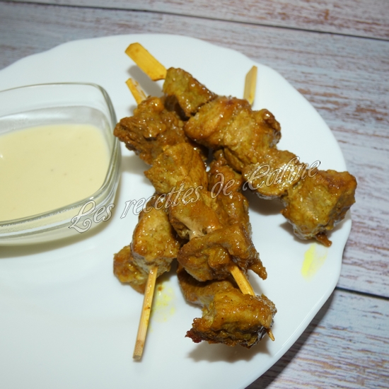 Brochettes de sauté de porc et sauce camembert19