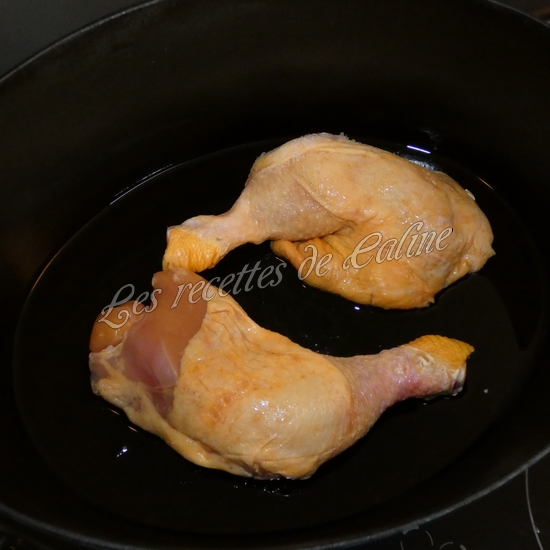 cuisse de poulet à l'ail et tomates à la cocotte01