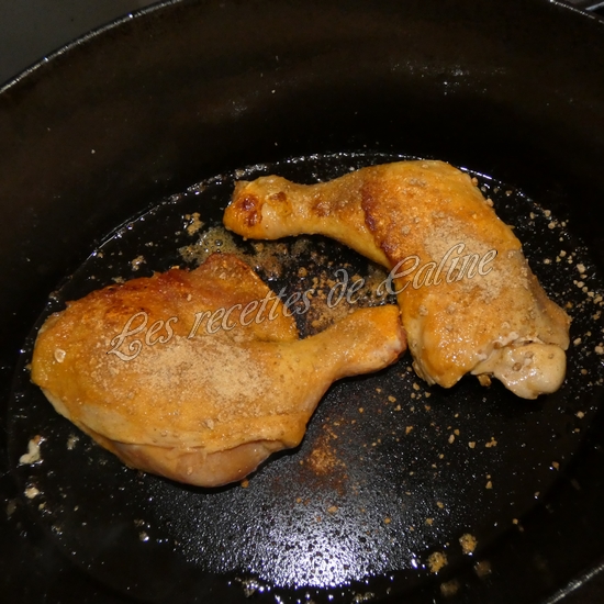 cuisse de poulet à l'ail et tomates à la cocotte06