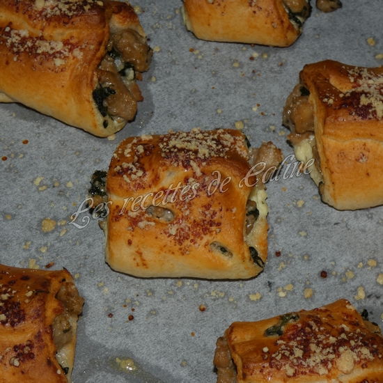 Roulés à la saucisse et aux épinards17