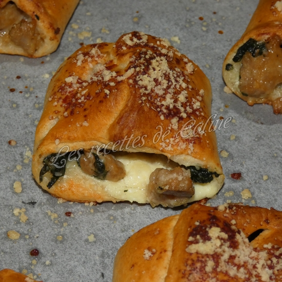 Roulés à la saucisse et aux épinards18