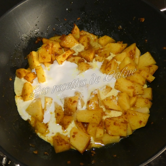 Curry de pommes de terre et petits pois13