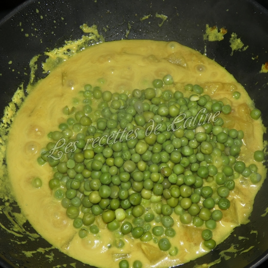 Curry de pommes de terre et petits pois16