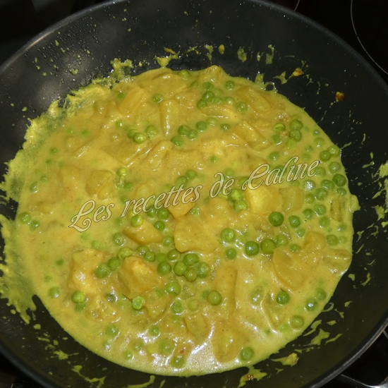 Curry de pommes de terre et petits pois17