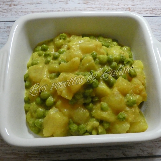 Curry de pommes de terre et petits pois18