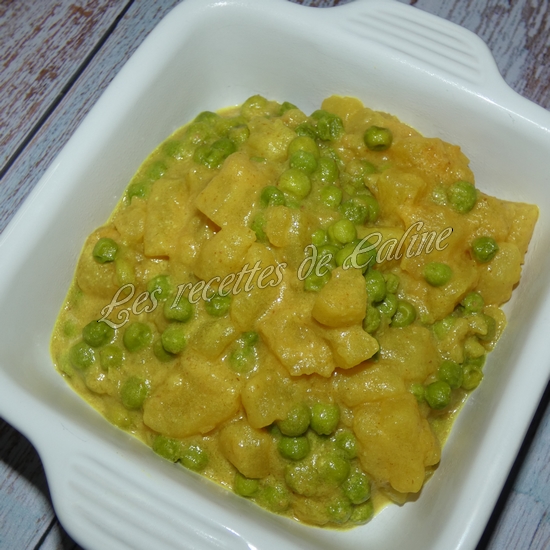 Curry de pommes de terre et petits pois19