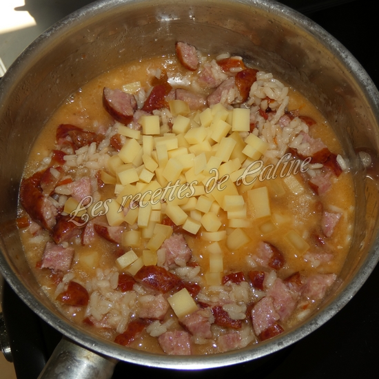 Risotto à la tomate saucisse de Morteau et Comté fruité15