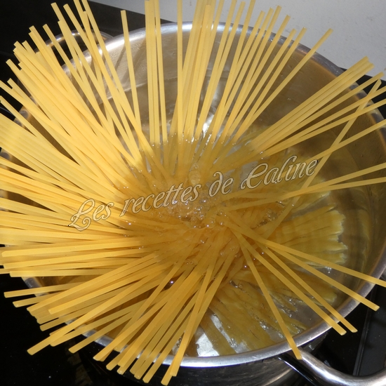 Linguine à la pancetta au chou fleur et à l’ail09