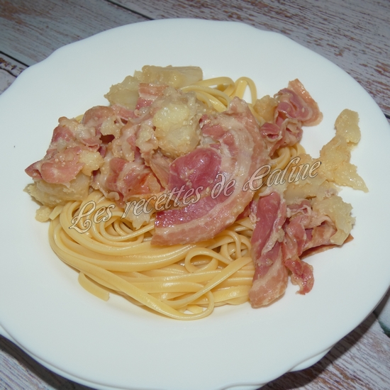 Linguine à la pancetta au chou fleur et à l’ail10