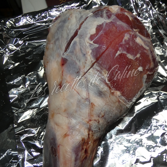 Gigot d'agneau laqué au miel, moutarde et curry01