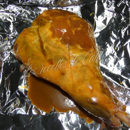 Gigot d'agneau laqué au miel, moutarde et curry06