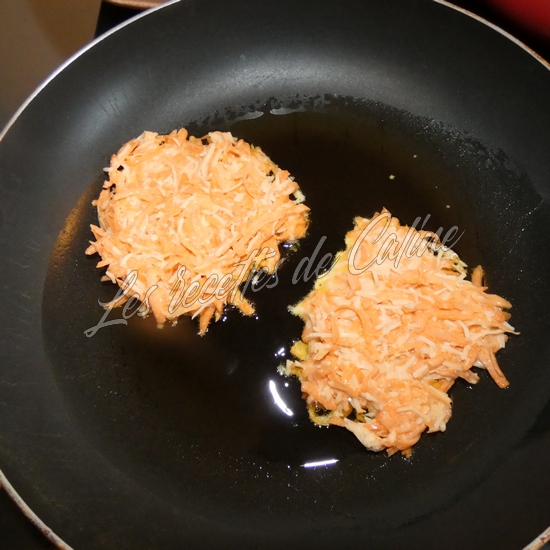Galettes aux carottes râpées10