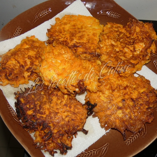 Galettes aux carottes râpées12