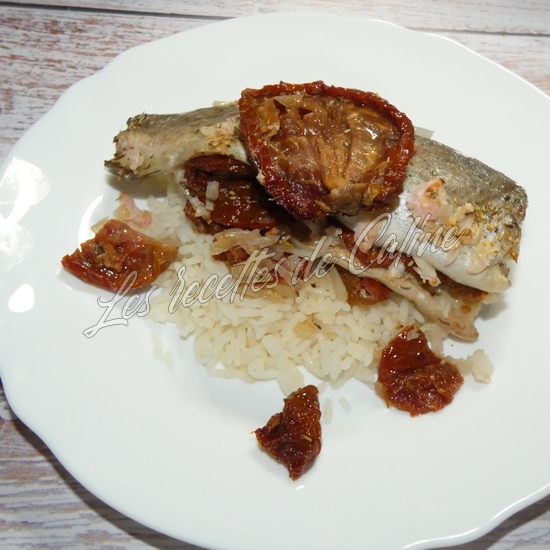 Truites au four sur lit de tomates séchées12