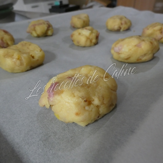 cookies oignons, cantal et lardons recette partenaire14