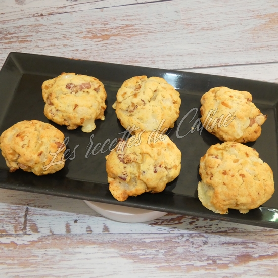 cookies oignons, cantal et lardons recette partenaire16
