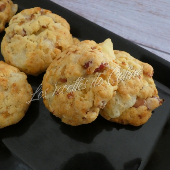 cookies oignons, cantal et lardons recette partenaire17