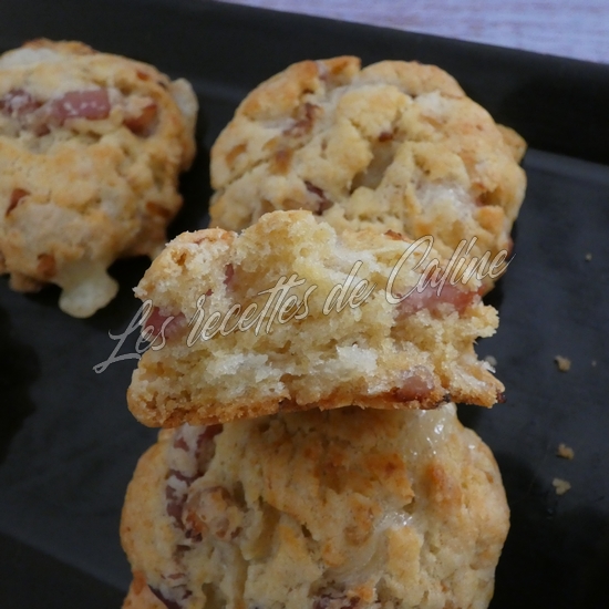 cookies oignons, cantal et lardons recette partenaire19