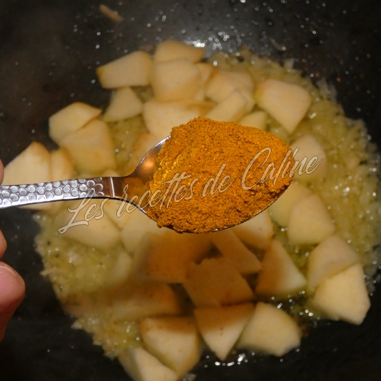 Curry de poulet minceur à la pomme10