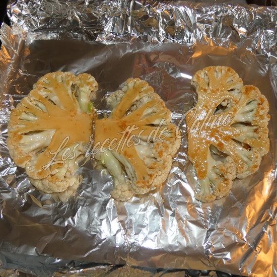 Steak de chou fleur mariné09