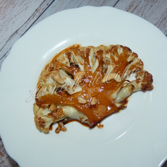 Steak de chou fleur mariné11