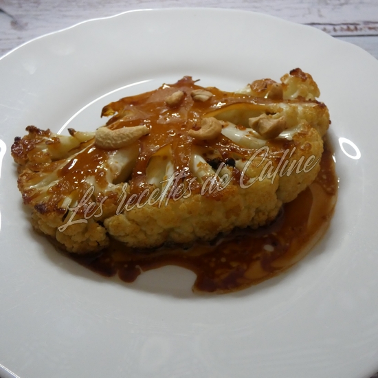 Steak de chou fleur mariné13