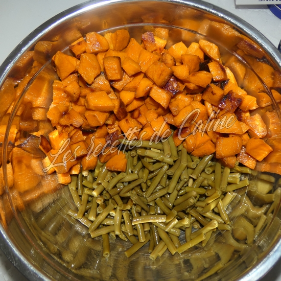 salade de patates douces rôties et haricots verts07