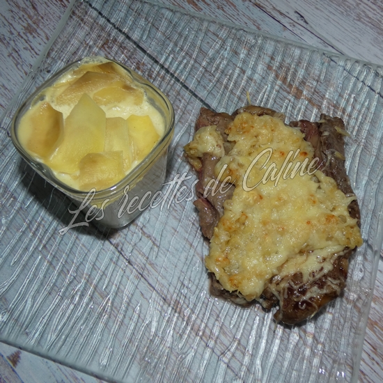 Entrecôte à la lyonnaise & petits gratin dauphinois à la multidelice10