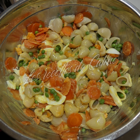 Salade de pâtes aux légumes et oeufs12