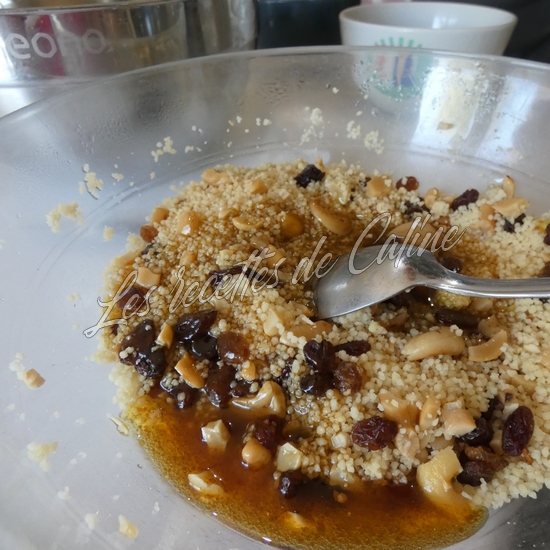 Salade de semoule aux raisins sec et aux noix de cajou12