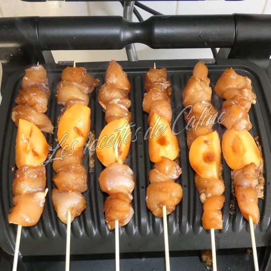 Brochettes de poulet mariné à l’abricot09