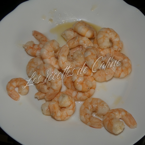 Spaghetti aux crevettes et beurre à l’ail02