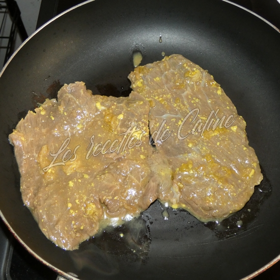 Steak de bœuf mariné à la bière et moutarde12