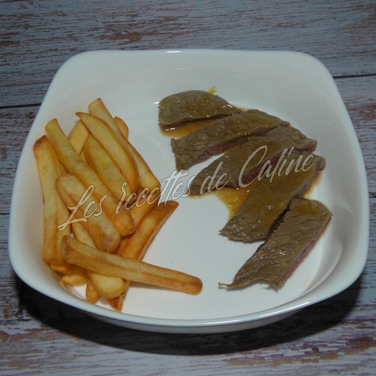 Steak de bœuf mariné à la bière et moutarde14