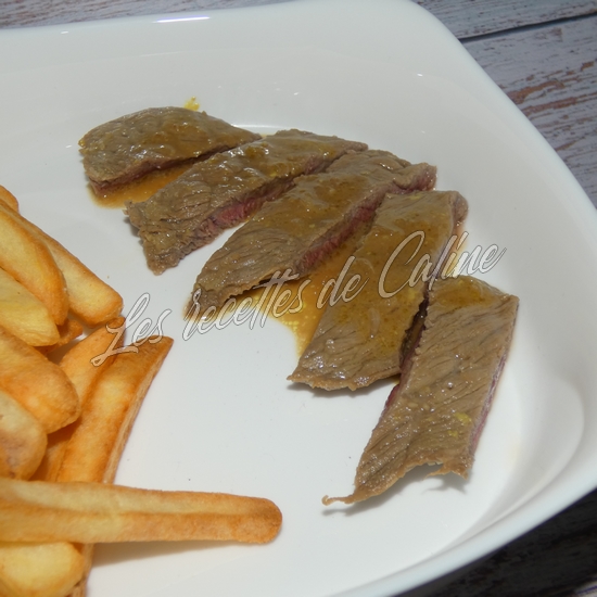 Steak de bœuf mariné à la bière et moutarde15
