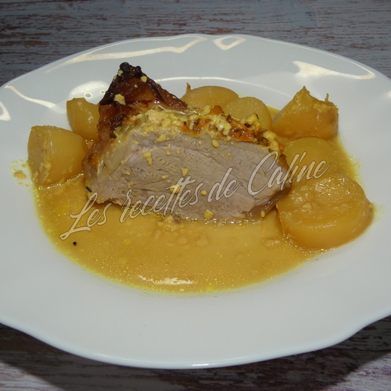 Rouelle de porc à la moutarde08